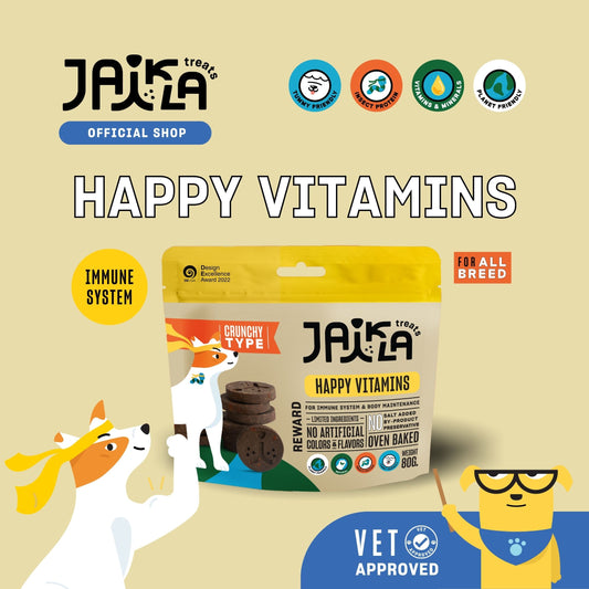 JAIKLA Healthy Dog Treats HAPPY VITAMINS (Immune System) 80g
