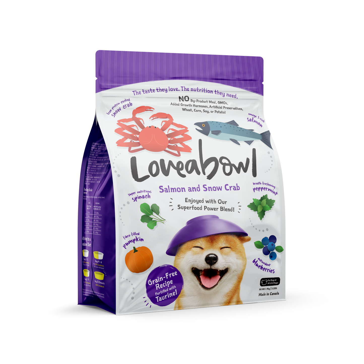 Loveabowl Salmon with Snow Crab Dog Dry Food (4 Sizes)