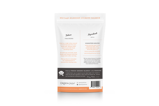 Green Juju Salmon Freeze Dried Training Treats 2.5oz