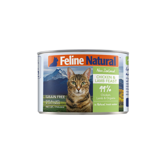 Feline Natural Canned Chicken & Lamb Cat Food 170g