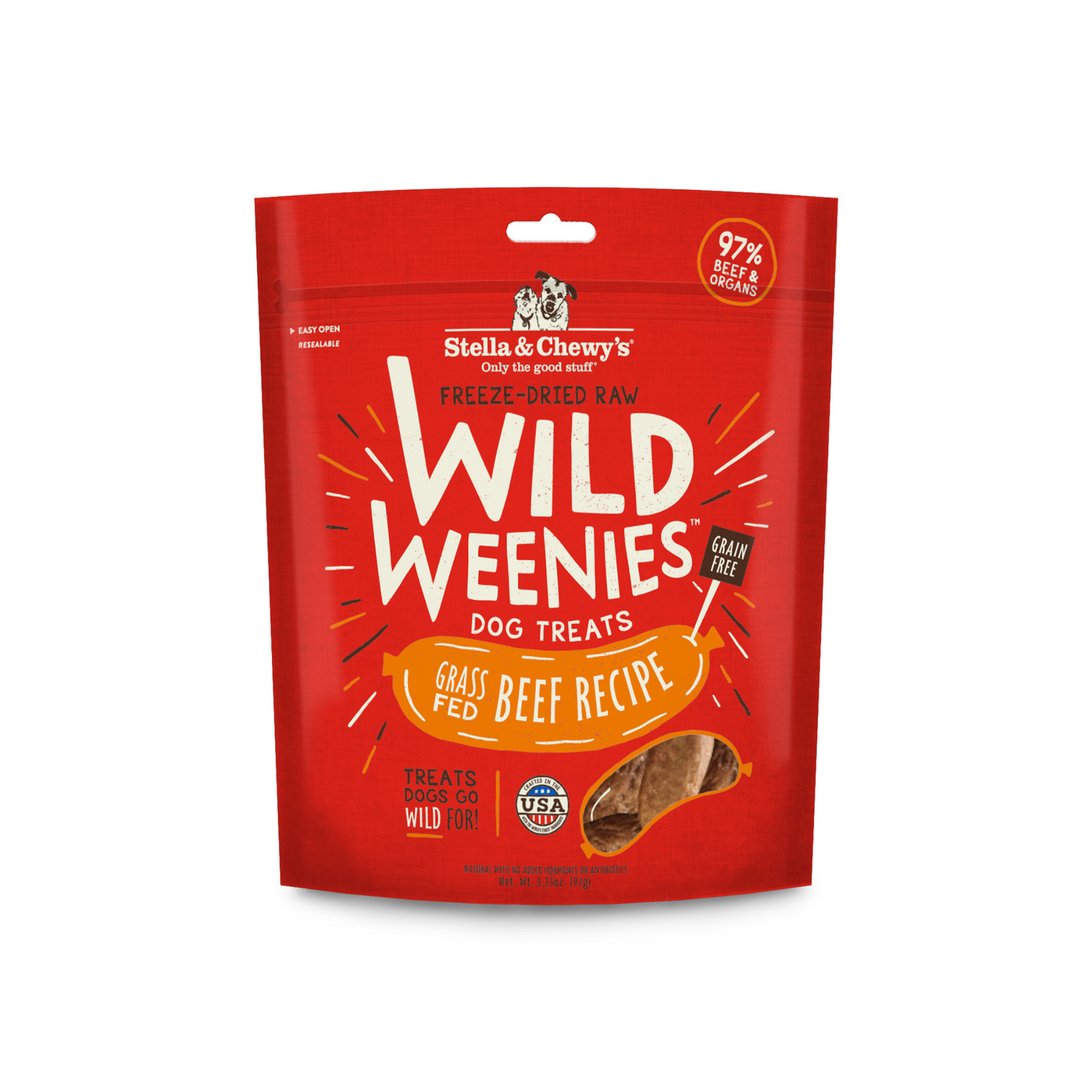 Stella and Chewy's WildWeenies Beef Freeze Dried Dog Treat 3.25oz