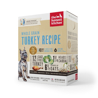 The Honest Kitchen Dehydrated Whole-Grain Dog Food - Turkey Recipe (Keen) (2 sizes)