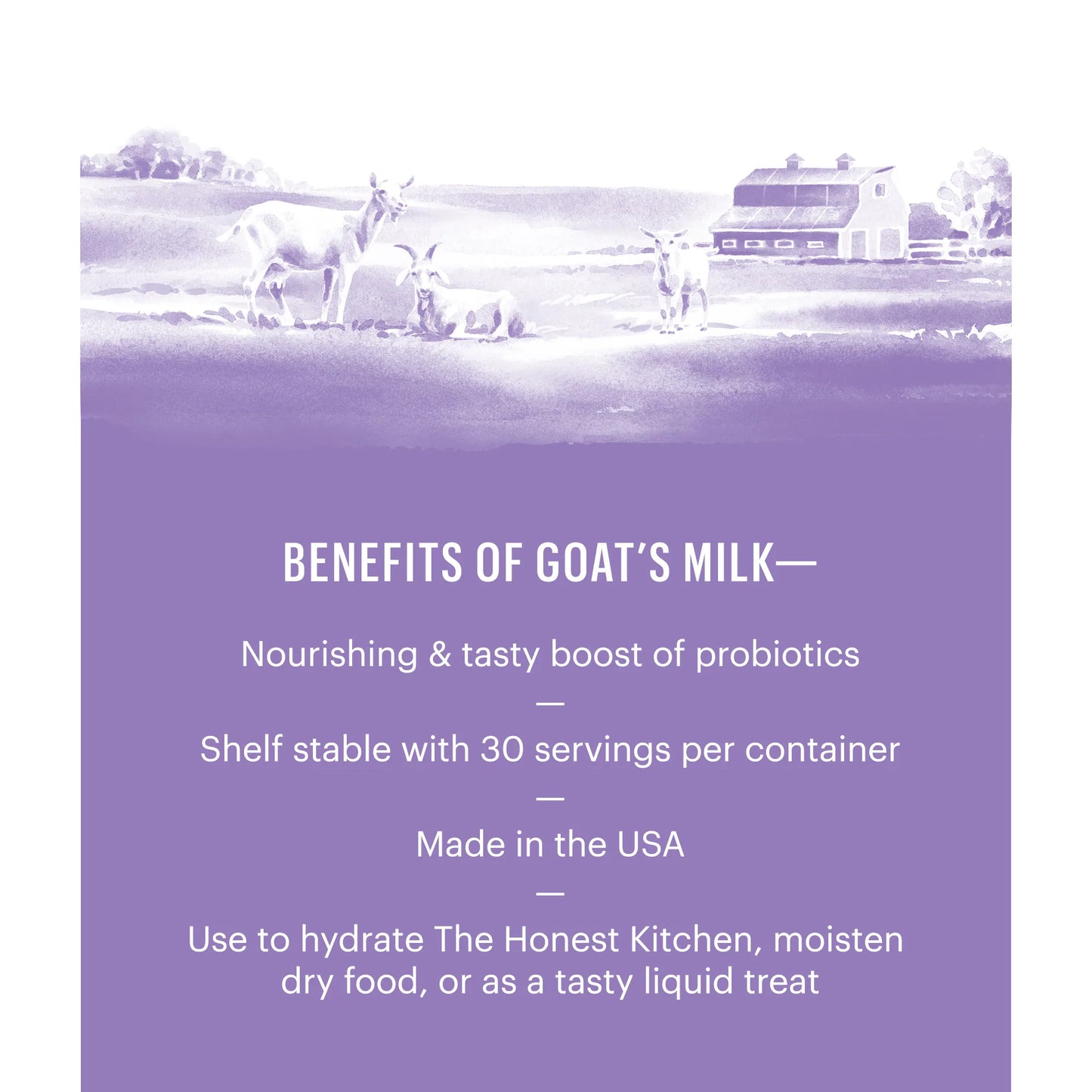The Honest Kitchen Daily Boosts Instant Goat's Milk with Probiotics For Cats and Dogs - 5.2 oz canister