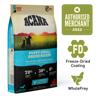 ACANA HERITAGE Freeze-Dried Coated Puppy Small Breed Dog Dry Food (2kg/6kg)