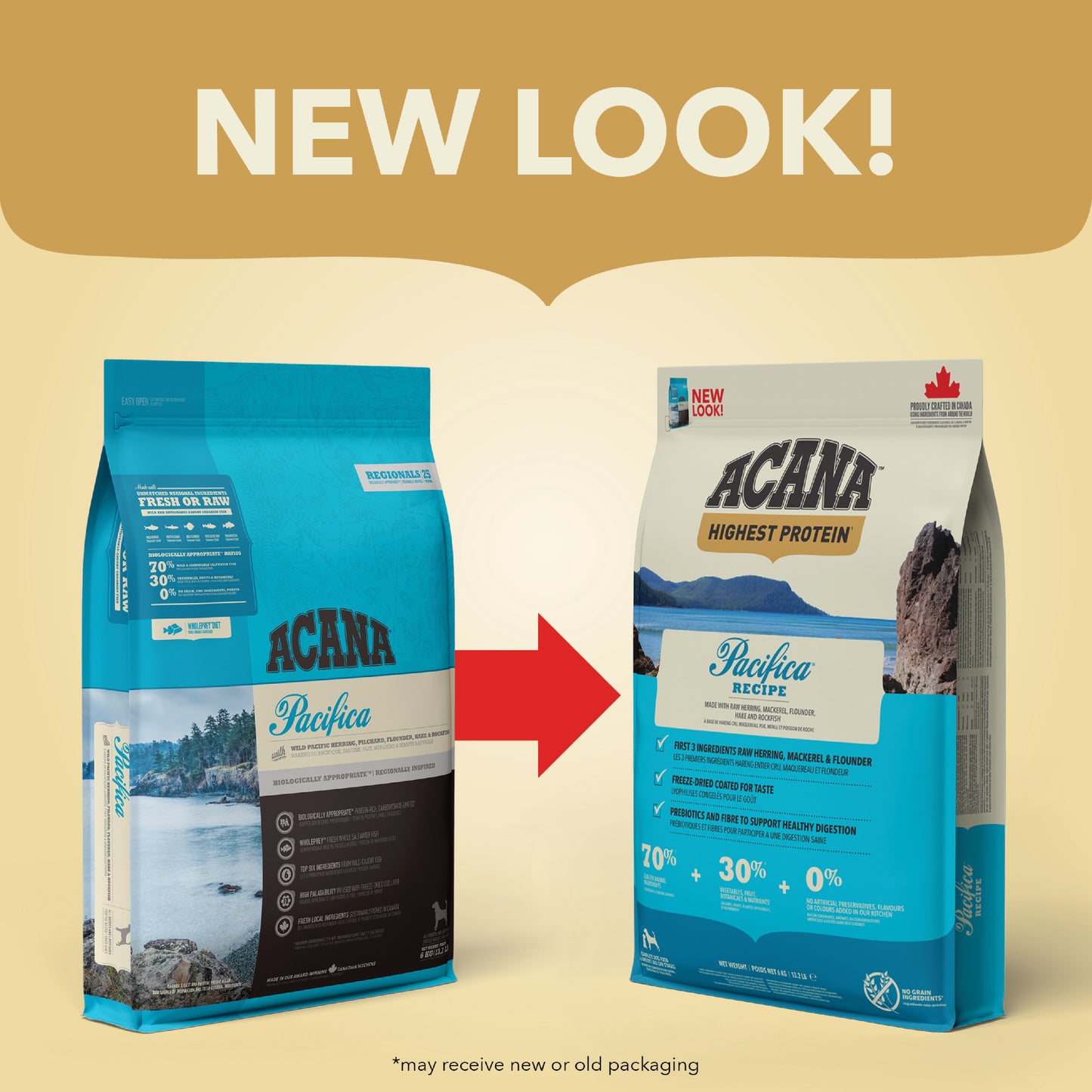 ACANA REGIONALS Freeze-Dried Infused Pacifica Dog Dry Food (2kg/6kg/11.4kg)