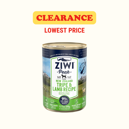 [CLEARANCE] ZIWI Peak Tripe and Lamb Canned Dog Food (390g)