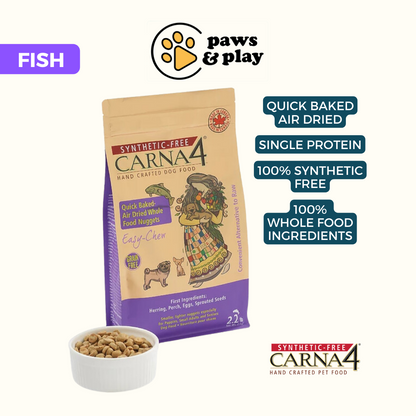 [BUNDLE DEAL] Carna4 Quick-Baked Air Dried Dry Food For Dogs (Chicken/Fish/Duck/Lamb/Venison)