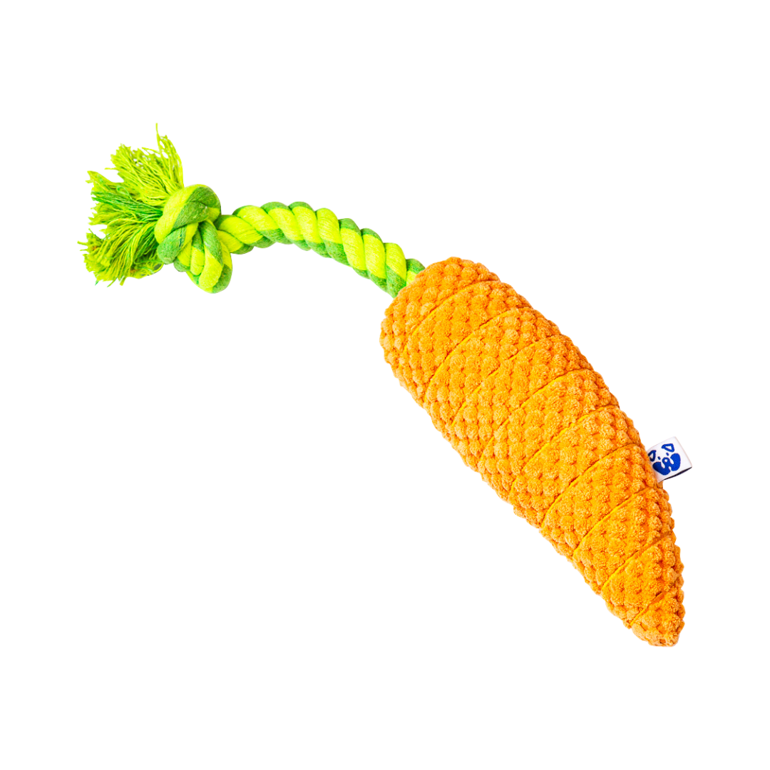 Pawty Dog Toys Carrot Tug Rope Interactive Toy