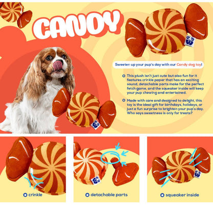 Pawty Food Interactive Plush Dog Toys