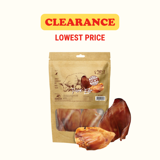 [CLEARANCE] Absolute Bites Pork Ears (2 Sizes)