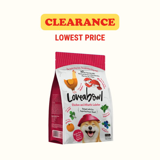 [CLEARANCE] Loveabowl Chicken with Atlantic Lobster Dog Dry Food (250g)
