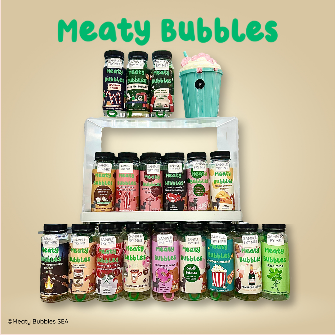 Meaty Bubbles for Dogs & Cats - Ice Mint Flavour