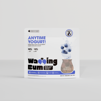 Wagging Bum Anytime Yogurt Freeze Dried Dog & Cat Treat - Blueberry