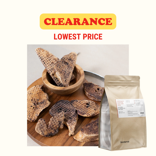 [CLEARANCE] Boneve Earthmade Free-Range Grass-Fed Goat Lung Slice for Dogs 70g