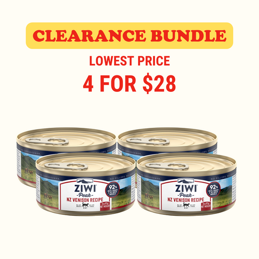 [4 FOR $28] ZIWI Peak Venison Canned Cat Food (85g)