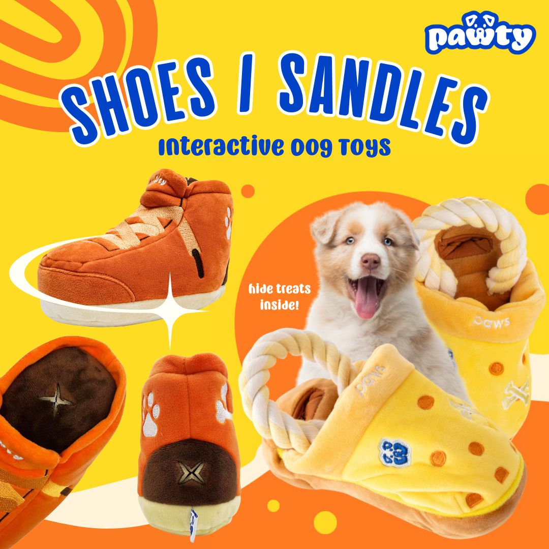 Pawty Sneaker Shoe/Sandals Interactive Dog Toys