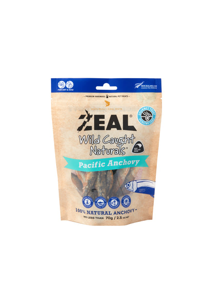 Zeal Freeze Dried Pacific Anchovy Dog & Cat Treat 70g
