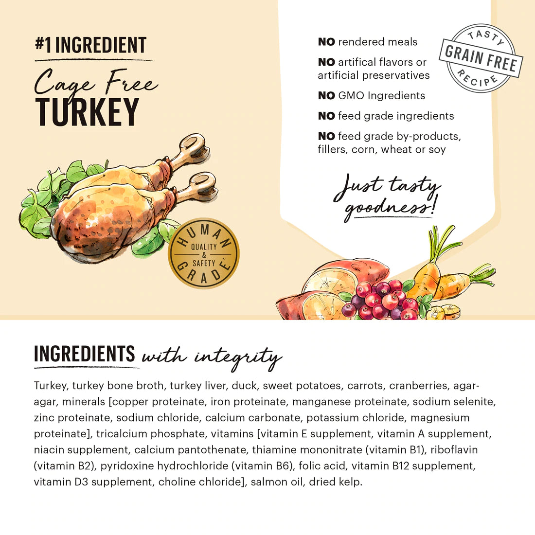 The Honest Kitchen Butcher Block Pate Turkey, Duck & Root Veggies - 10.5 oz