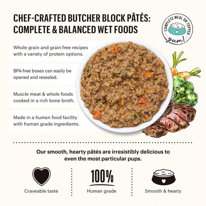 The Honest Kitchen Butcher Block Pate Turkey, Duck & Root Veggies - 10.5 oz