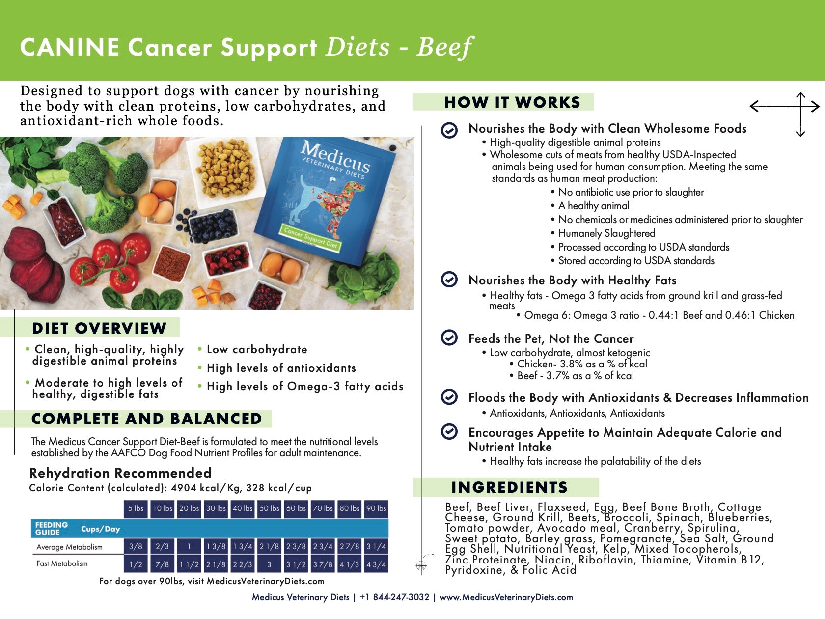 Canine cancer diet best sale