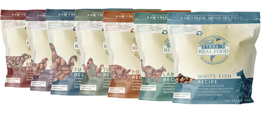 Steve's Real Food Original Freeze Dried Pork Nuggets for Dogs & Cats 20oz