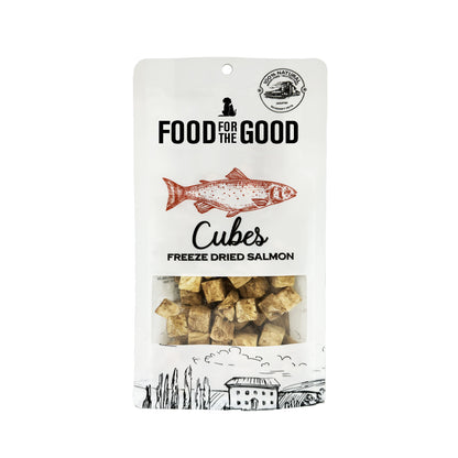 Food For The Good Freeze Dried Cat & Dog Treats - Salmon Cubes 70g