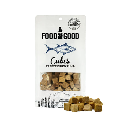 Food For The Good Freeze Dried Cat & Dog Treats - Tuna Cubes 70g
