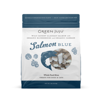 Green Juju Whole Food Bites Freeze Dried Toppers - Salmon Blue (2 Sizes)