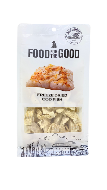 Food For The Good Freeze  Dried Cat & Dog Treats - Cod Fish 50g