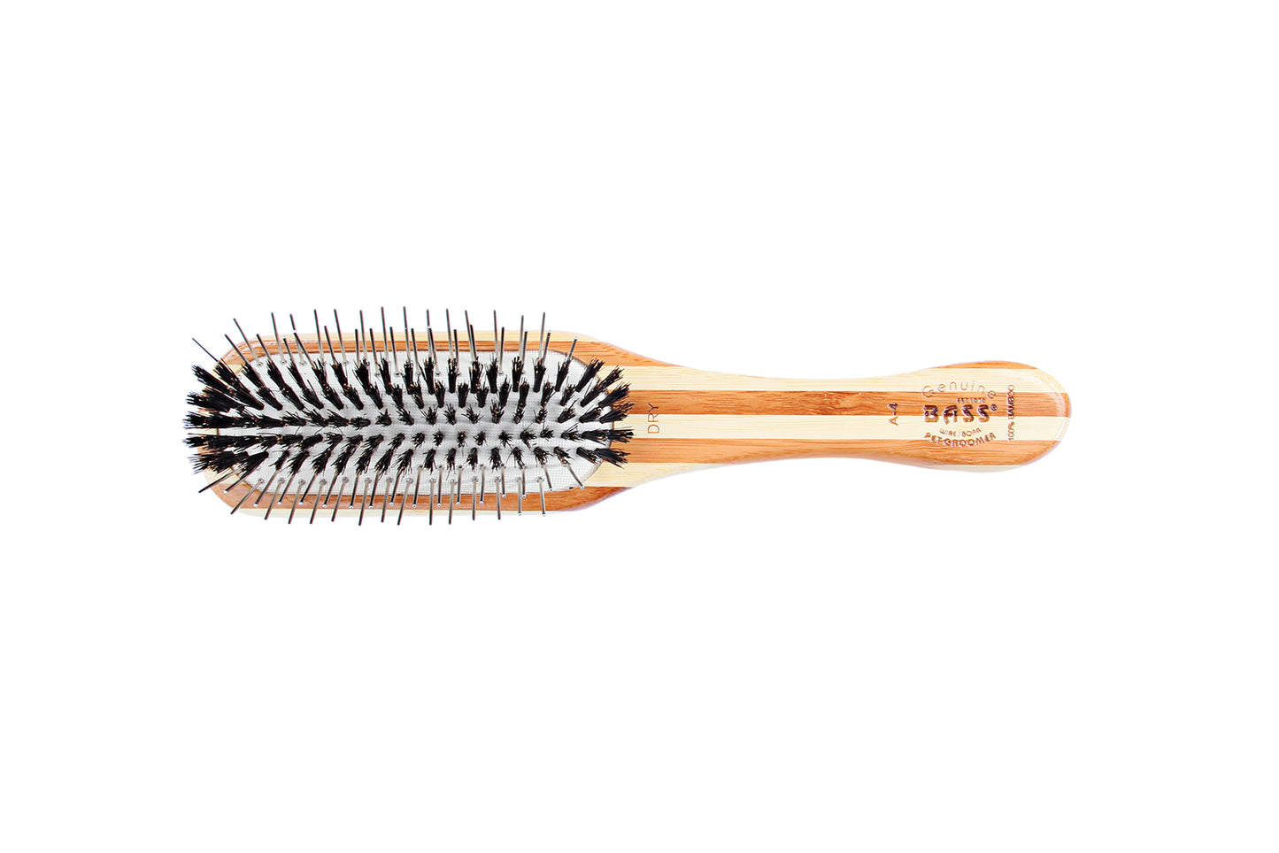 Bass Brushes Hybrid Groomer Pet Brush - Striped Finish (3 Sizes)