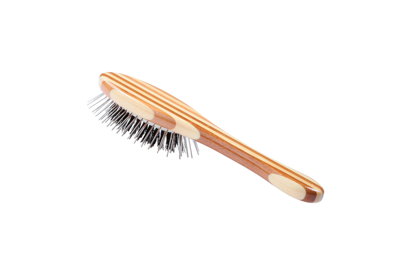 Bass Brushes Hybrid Groomer Pet Brush - Striped Finish (3 Sizes)