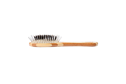 Bass Brushes Hybrid Groomer Pet Brush - Striped Finish (3 Sizes)