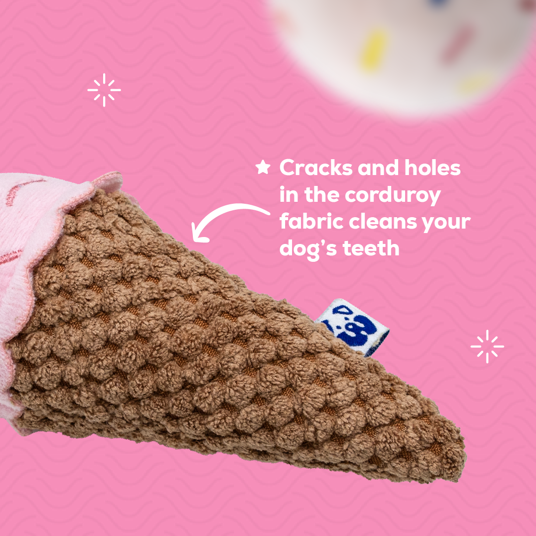 Pawty Dog Toys Ice Cream Plush Toy