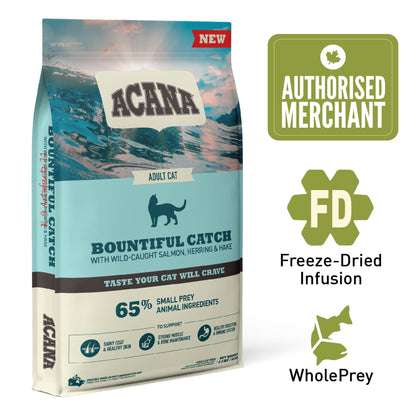 ACANA CLASSICS Freeze-Dried Coated Bountiful Catch Cat Dry Food (340g/1.8kg/4.5kg)