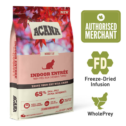 ACANA CLASSICS Freeze-Dried Coated Indoor Entree Cat Dry Food (340g/1.8kg/4.5kg)