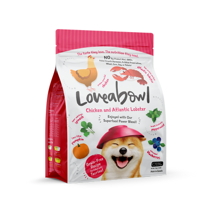 Loveabowl Chicken with Atlantic Lobster Dog Dry Food (4 Sizes)