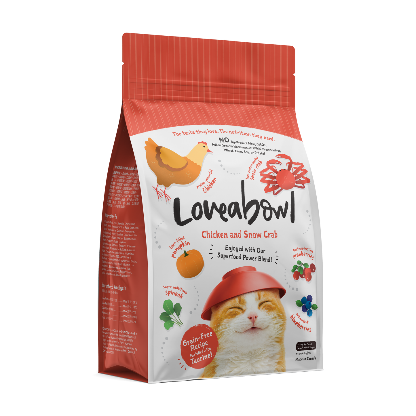 Loveabowl Chicken & Snow Crab Cat Dry Food (3 Sizes)