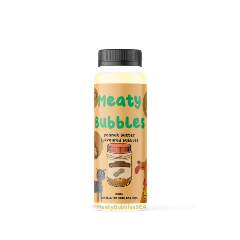 Meaty Bubbles for Dogs & Cats - Peanut Butter Flavour