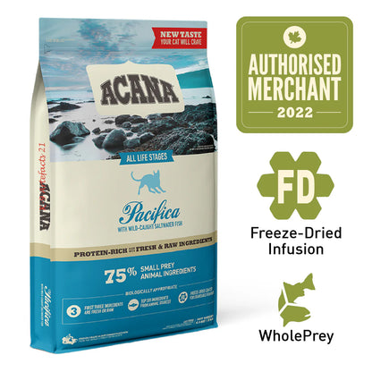 ACANA REGIONALS Freeze-Dried Infused Pacifica Cat Dry Food (340g/1.8kg/4.5kg)