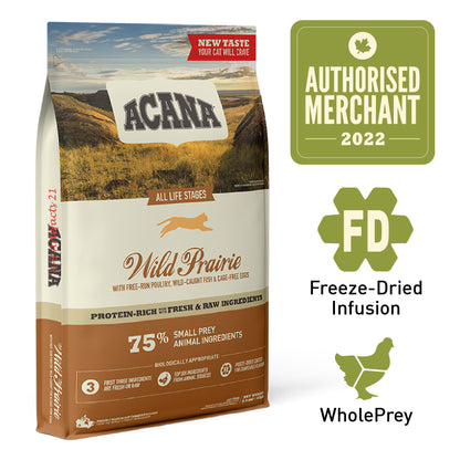 ACANA REGIONALS Freeze-Dried Infused Wild Prairie Cat Dry Food (340g/1.8kg/4.5kg)