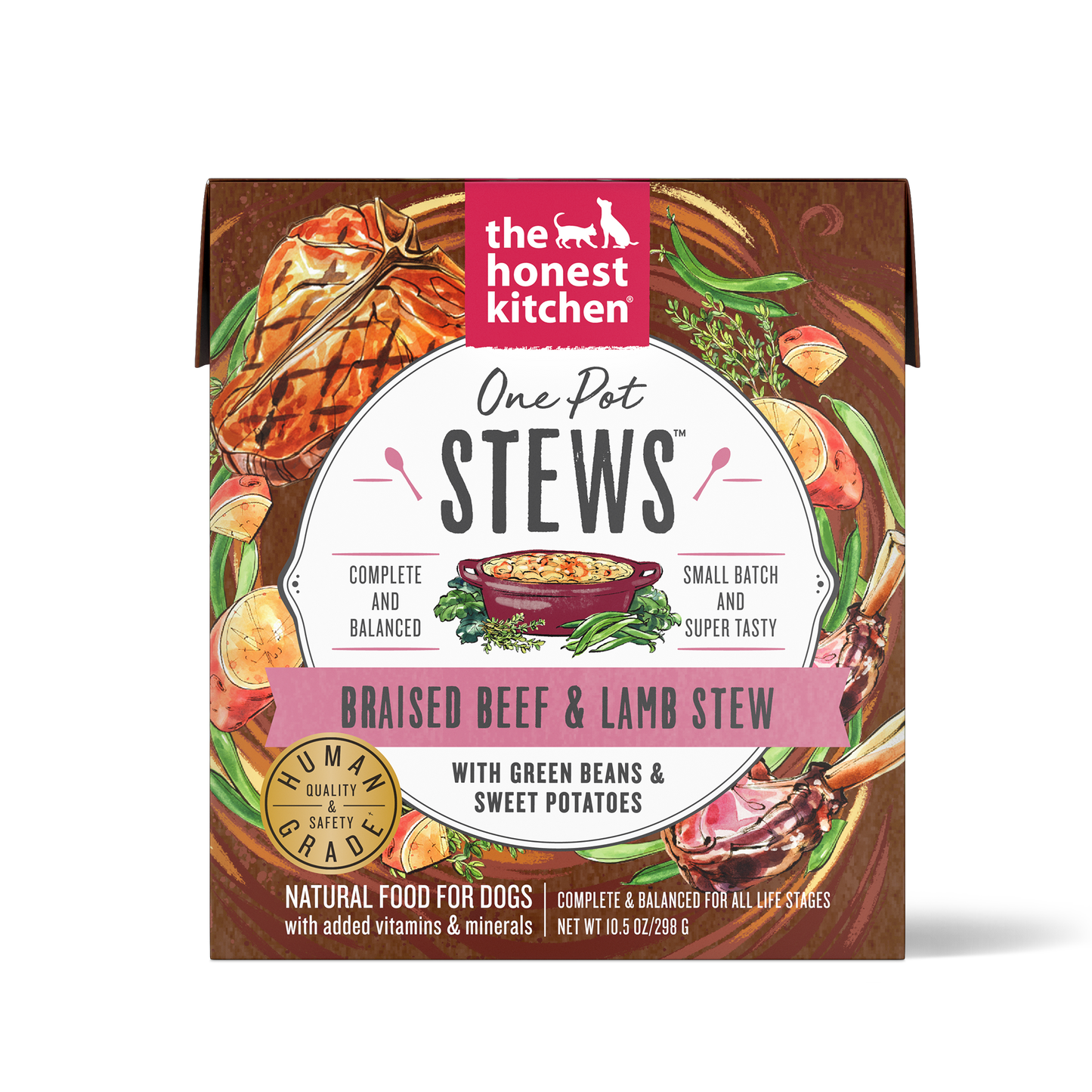 The Honest Kitchen One Pot Stew Braised Beef & Lamb Stew with Green Beans & Sweet Potatoes - 10.5 oz