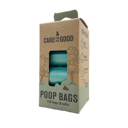 Care For The Good Unscented Poop Bag 8 rolls (120 bags)