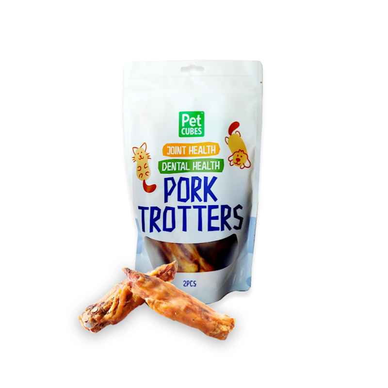 PetCubes Natural Air-Dried Dog & Cat Treats - Pork Trotters 2pc