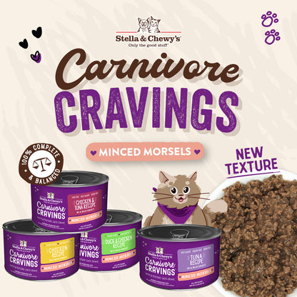 Stella and Chewy's Carnivore Cravings Minced Morsels Duck & Chicken Recipe 5.2oz