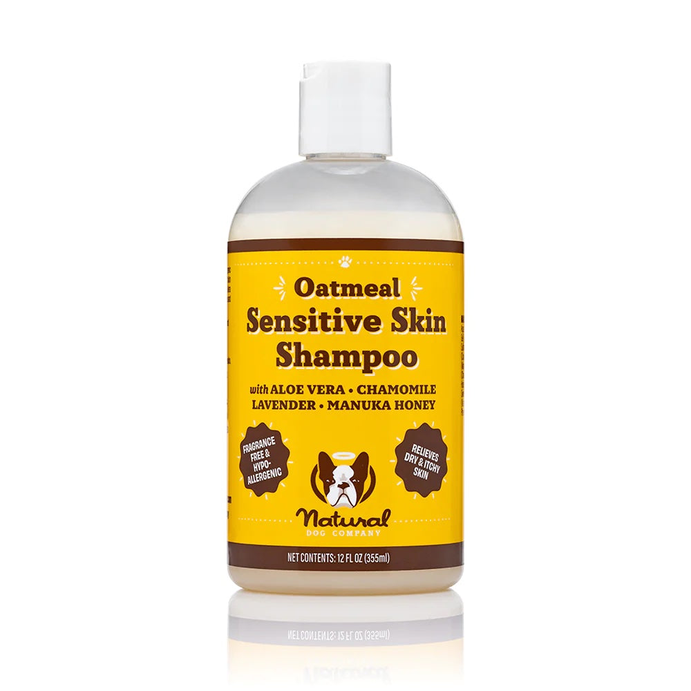 Natural Dog Company Sensitive Skin 12oz Liquid Oatmeal Shampoo