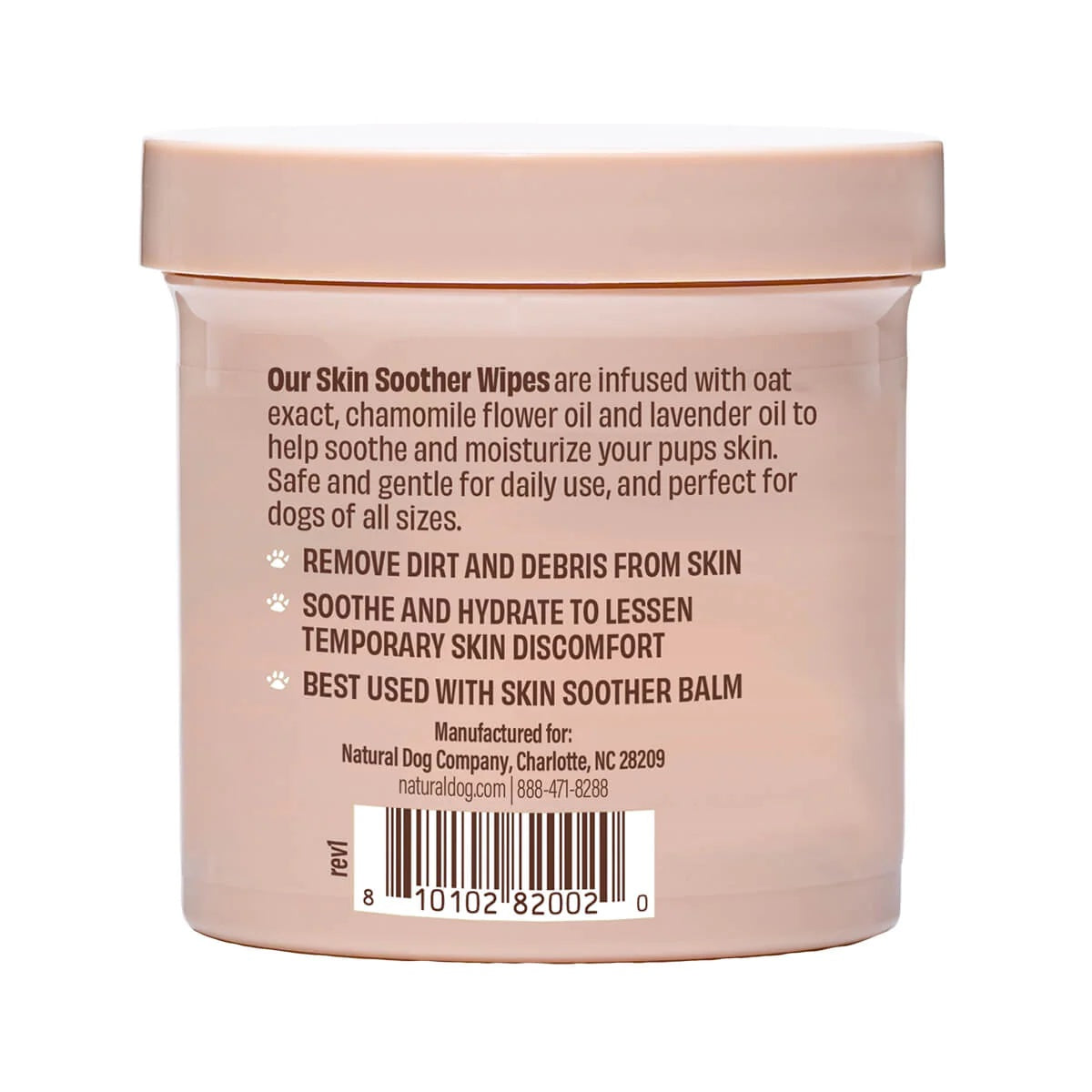 Natural Dog Company Skin Soother Wipes (50 sheets)