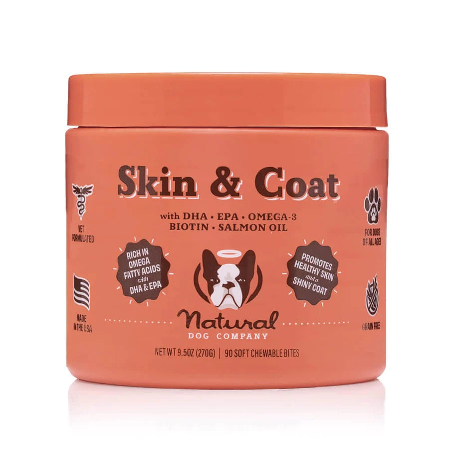 Natural Dog Company Skin & Coat Supplement (90 Chews)