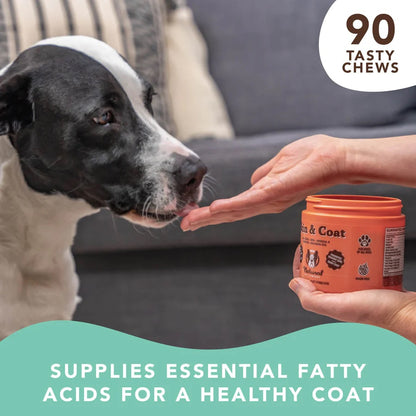 Natural Dog Company Skin & Coat Supplement (90 Chews)