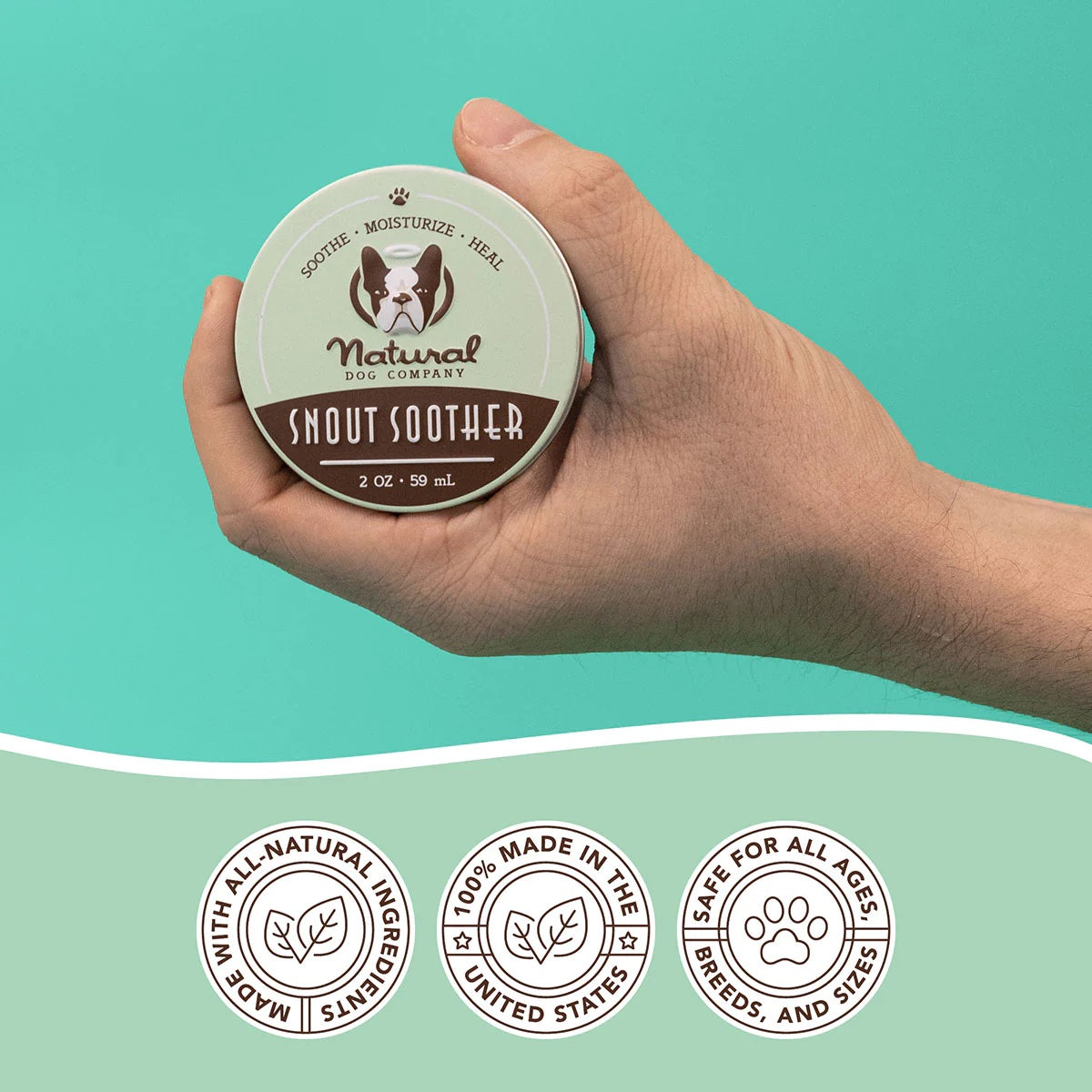 Natural Dog Company Snout Soother Organic Healing Balm (4 Sizes)