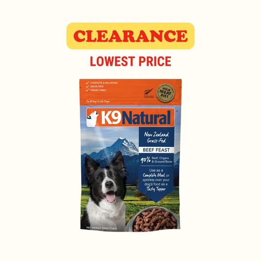 [CLEARANCE] K9 Natural Freeze Dried Beef (1.8kg)